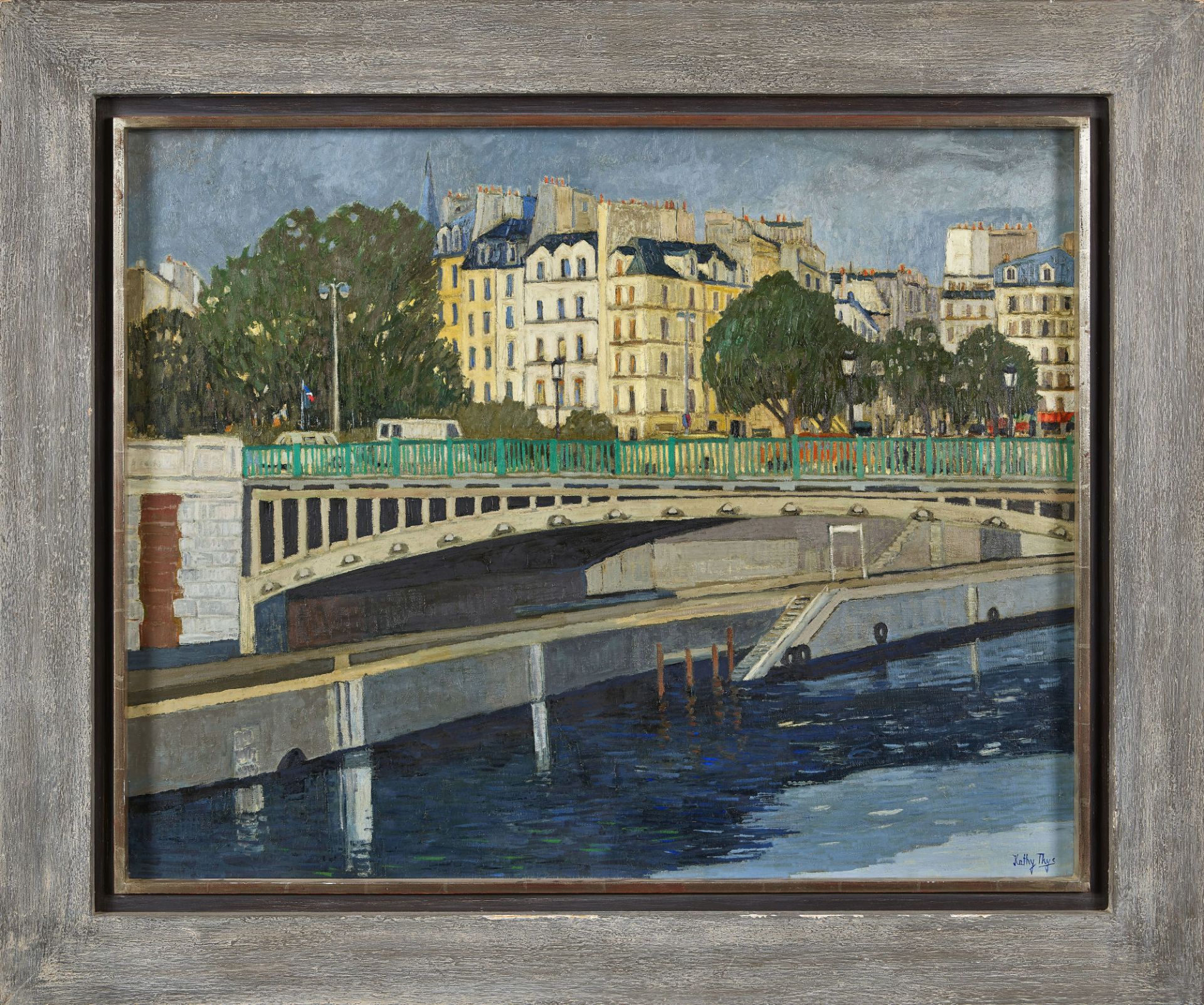 THYS, KATHY (EIGTL. THYS-BILL, SUSI): Ansicht der Seine in Paris. - Bild 2 aus 2