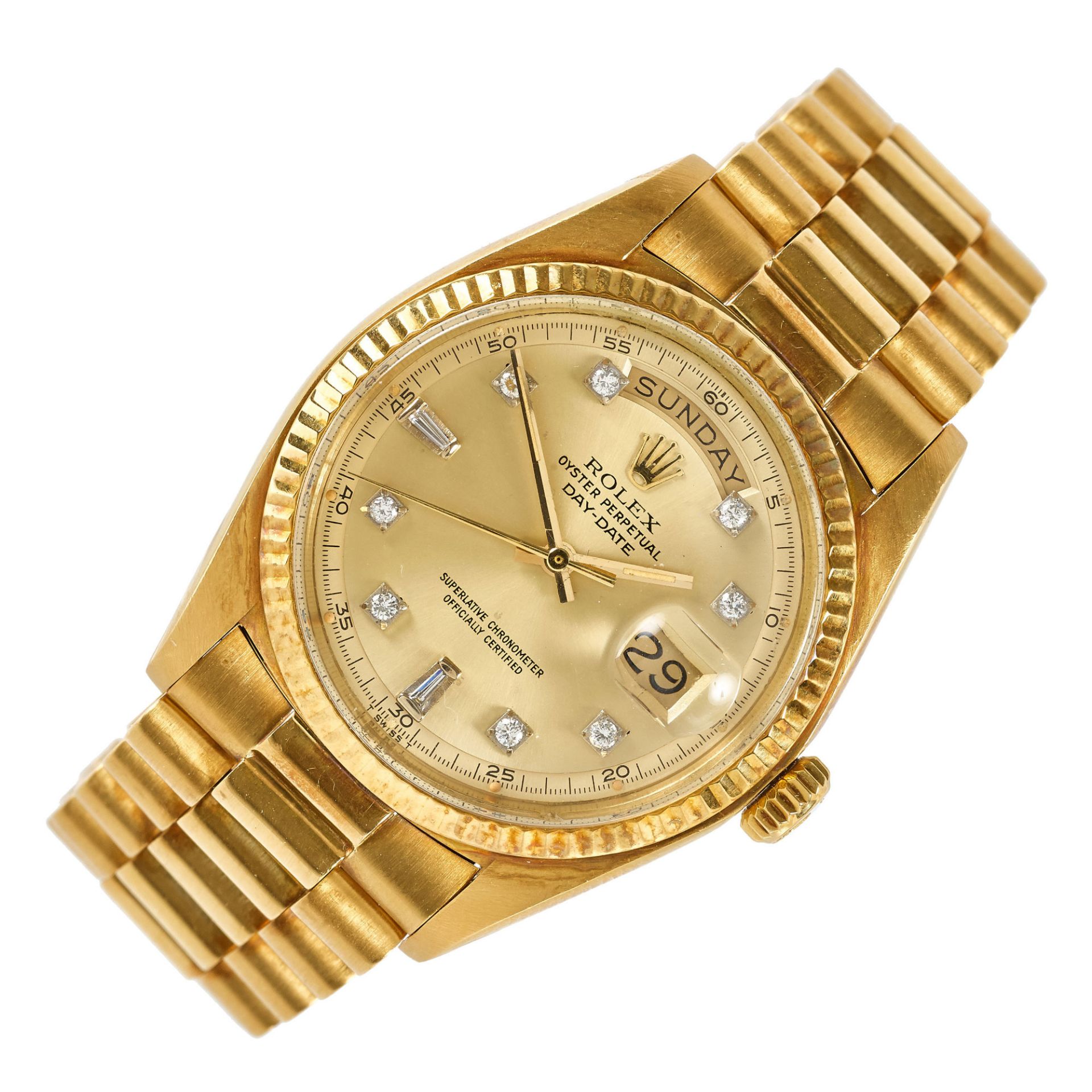 ROLEX: Herrenarmbanduhr "Oyster Perpetual Day-Date". / Rolex, Gentleman's wristwatch Oyster ...