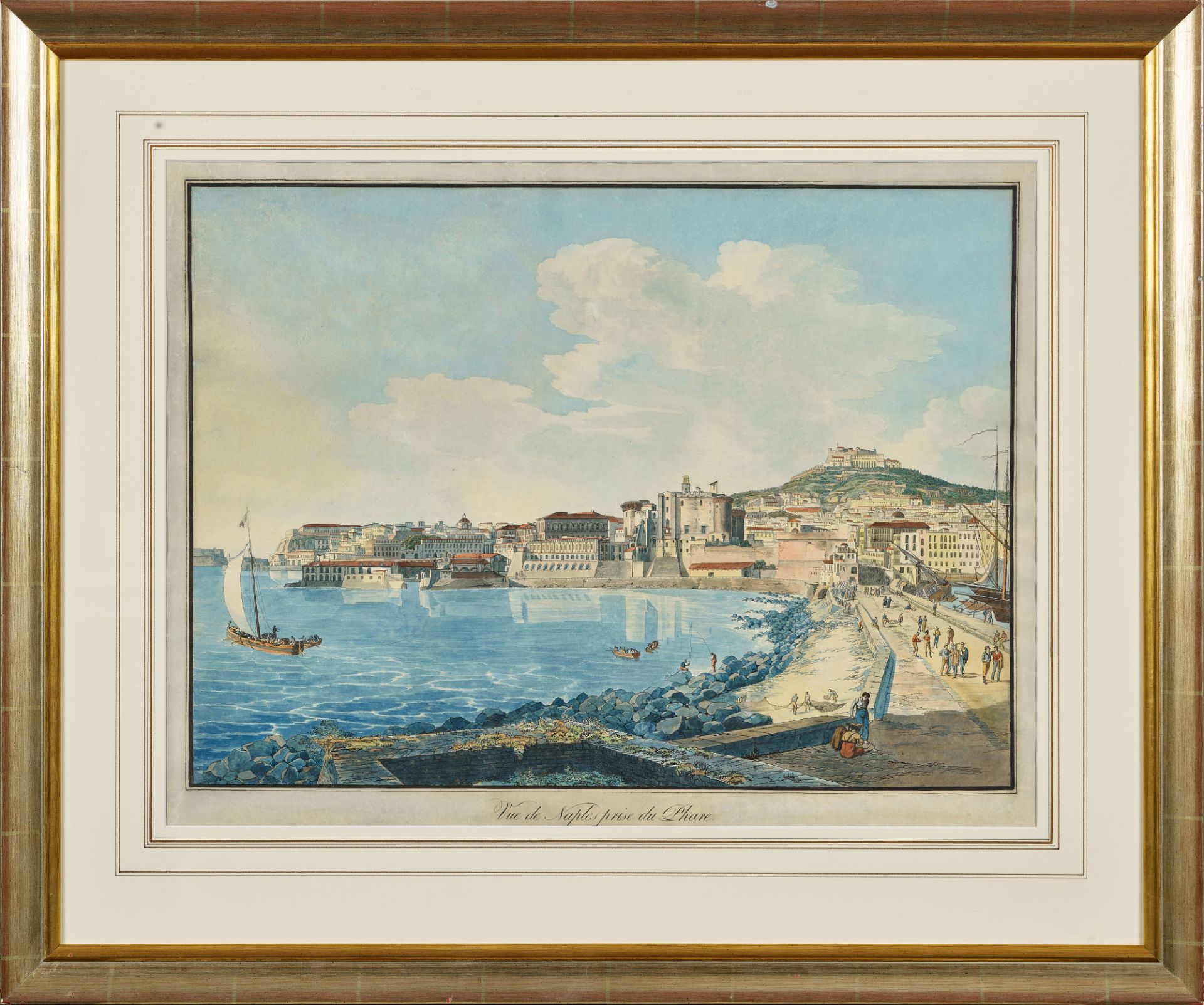 ANONYM, 19. JH.: "Vue de Naples prise du Phare". - Image 2 of 2