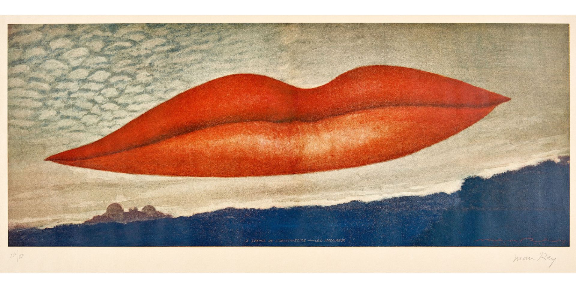 MAN RAY (EIGTL. RADNITZKY, EMMANUEL): "A l'heure de l'observatoire - les amoureux".