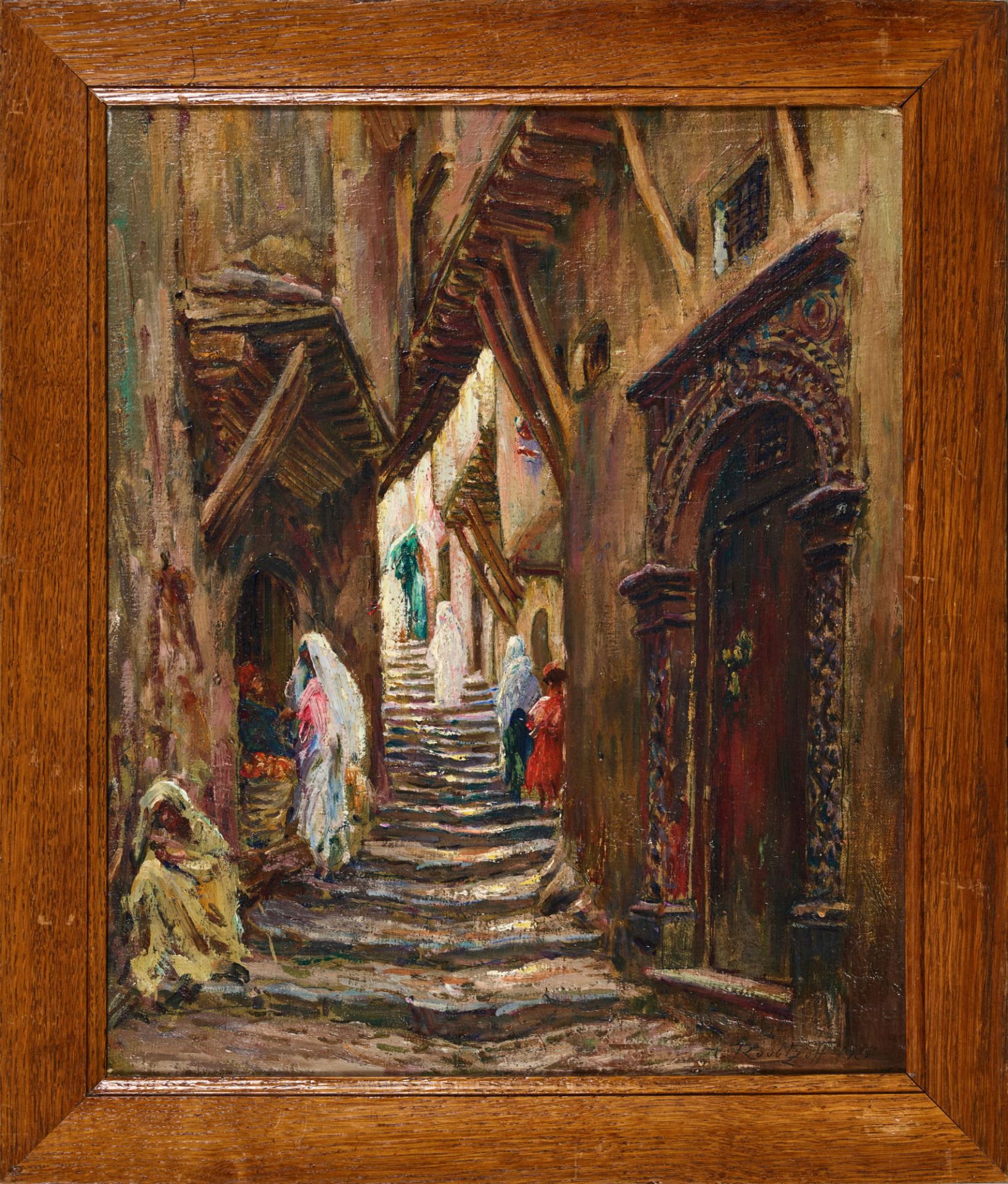 ROUBTZOFF, ALEKSANDR: Orientalische Gasse. - Bild 2 aus 2