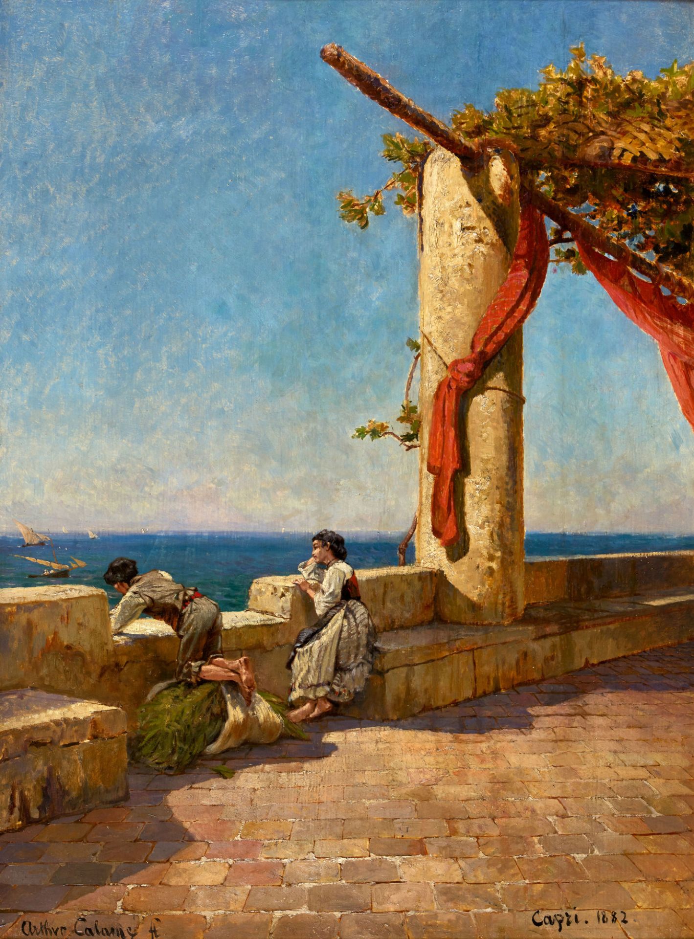 CALAME, ARTHUR (EIGTL. JEAN BAPTISTE ARTHUR): "Capri".