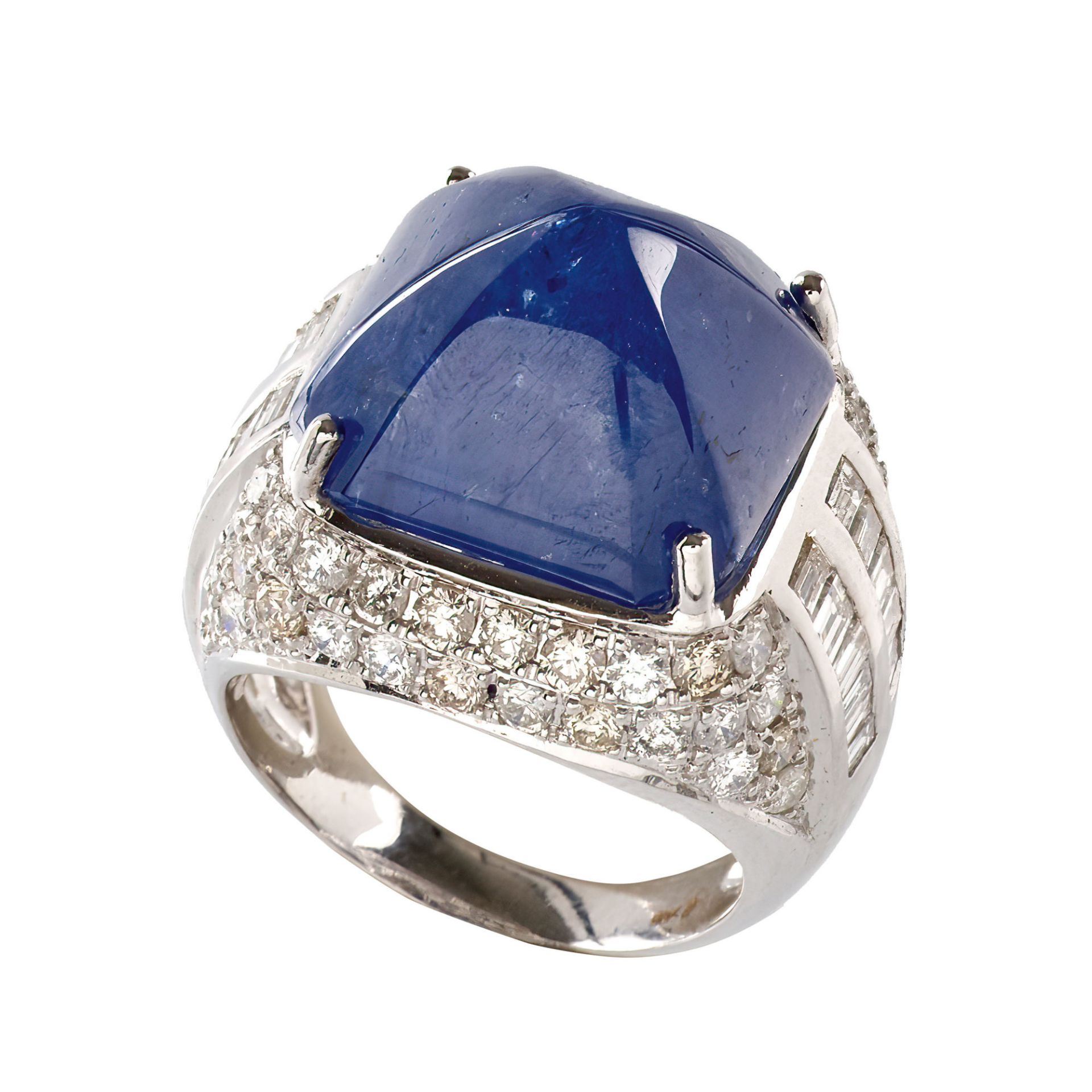 SAPHIR-DIAMANT-RING / Sapphire-diamond-ring 