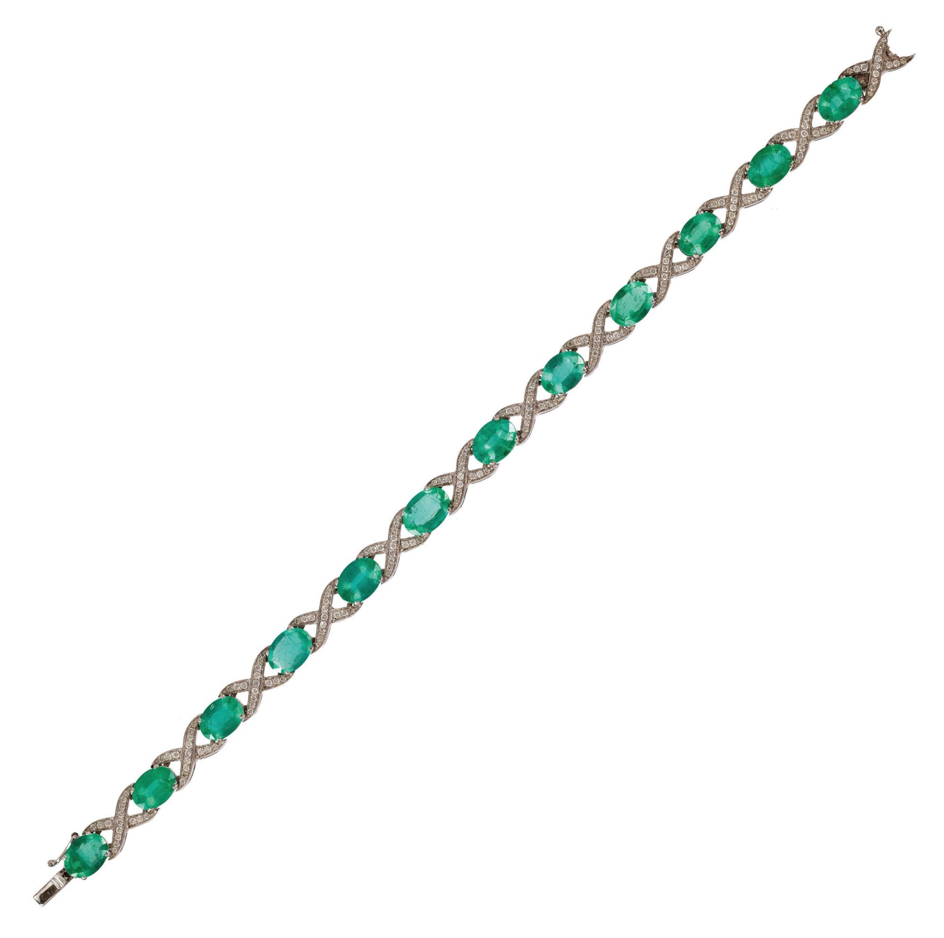 SMARAGD-DIAMANT-BRACELET / Emerald-diamond-bracelet 