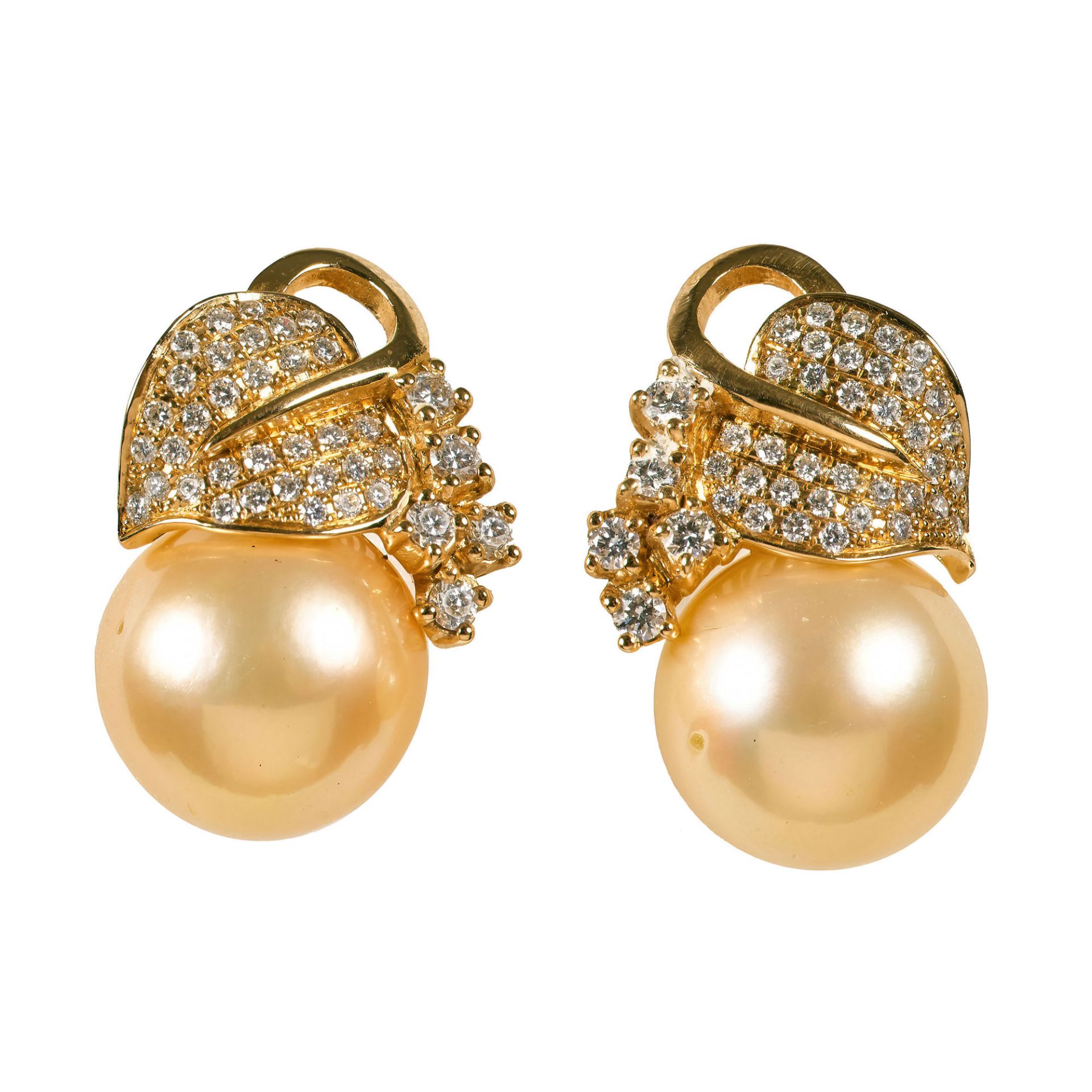 PERLEN-BRILLANT-OHRSTECKER / Pearl-diamond-earrings 