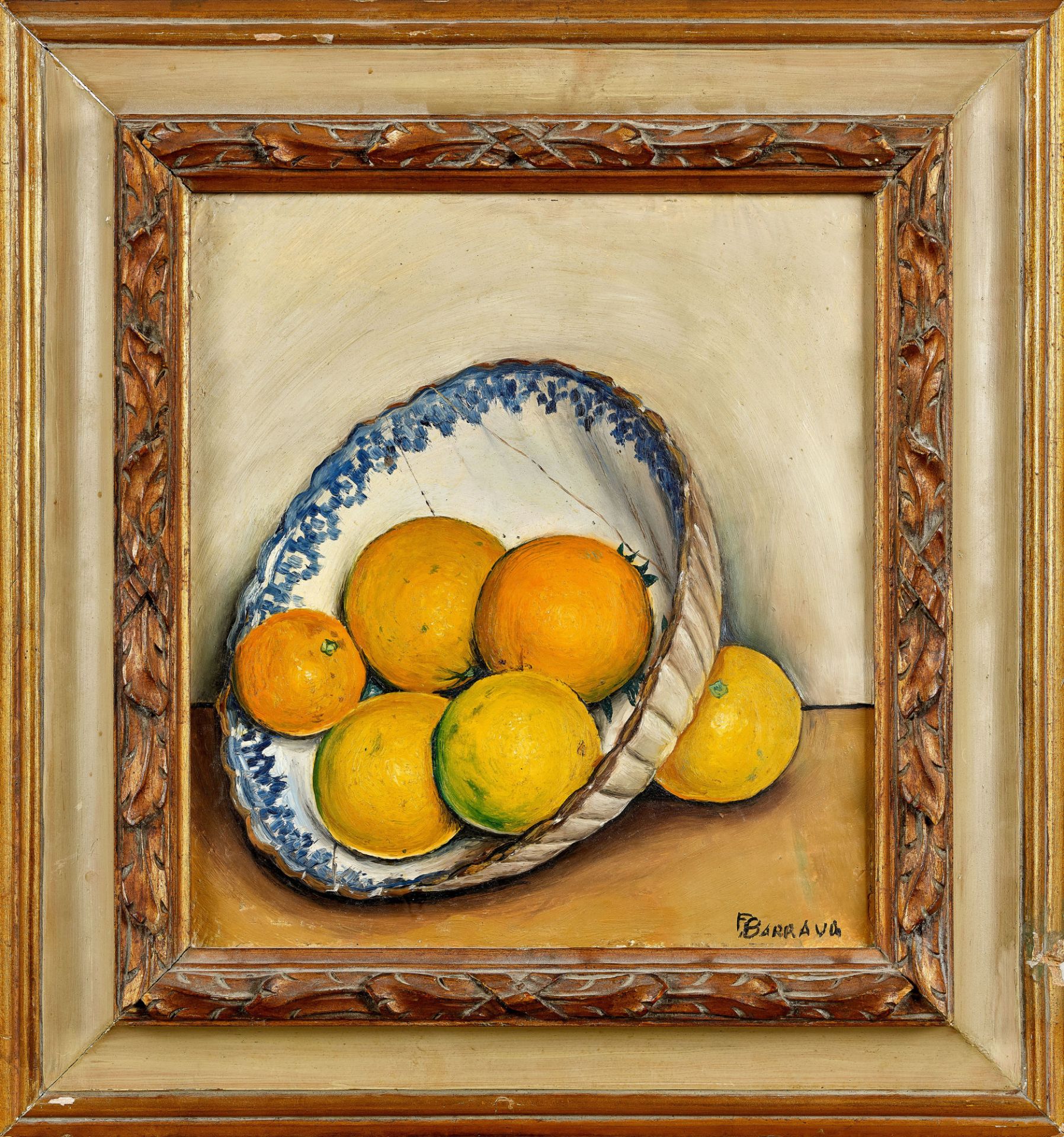 BARRAUD, FRANÇOIS ÉMILE: Nature morte aux oranges. - Bild 2 aus 2