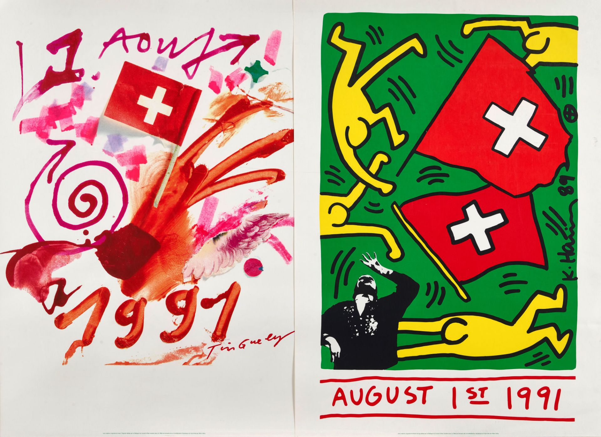 HARING, KEITH, TINGUELY, JEAN: Konvolut.