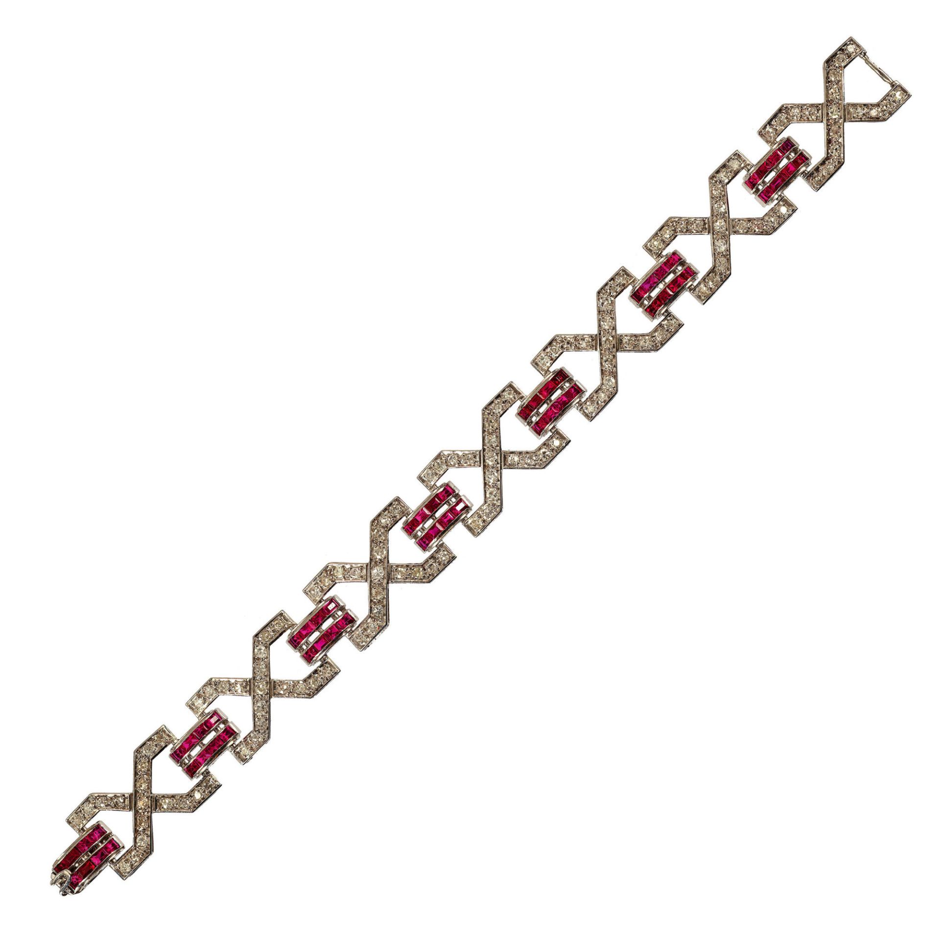 RUBIN-BRILLANT-BRACELET / Ruby-diamond-bracelet 