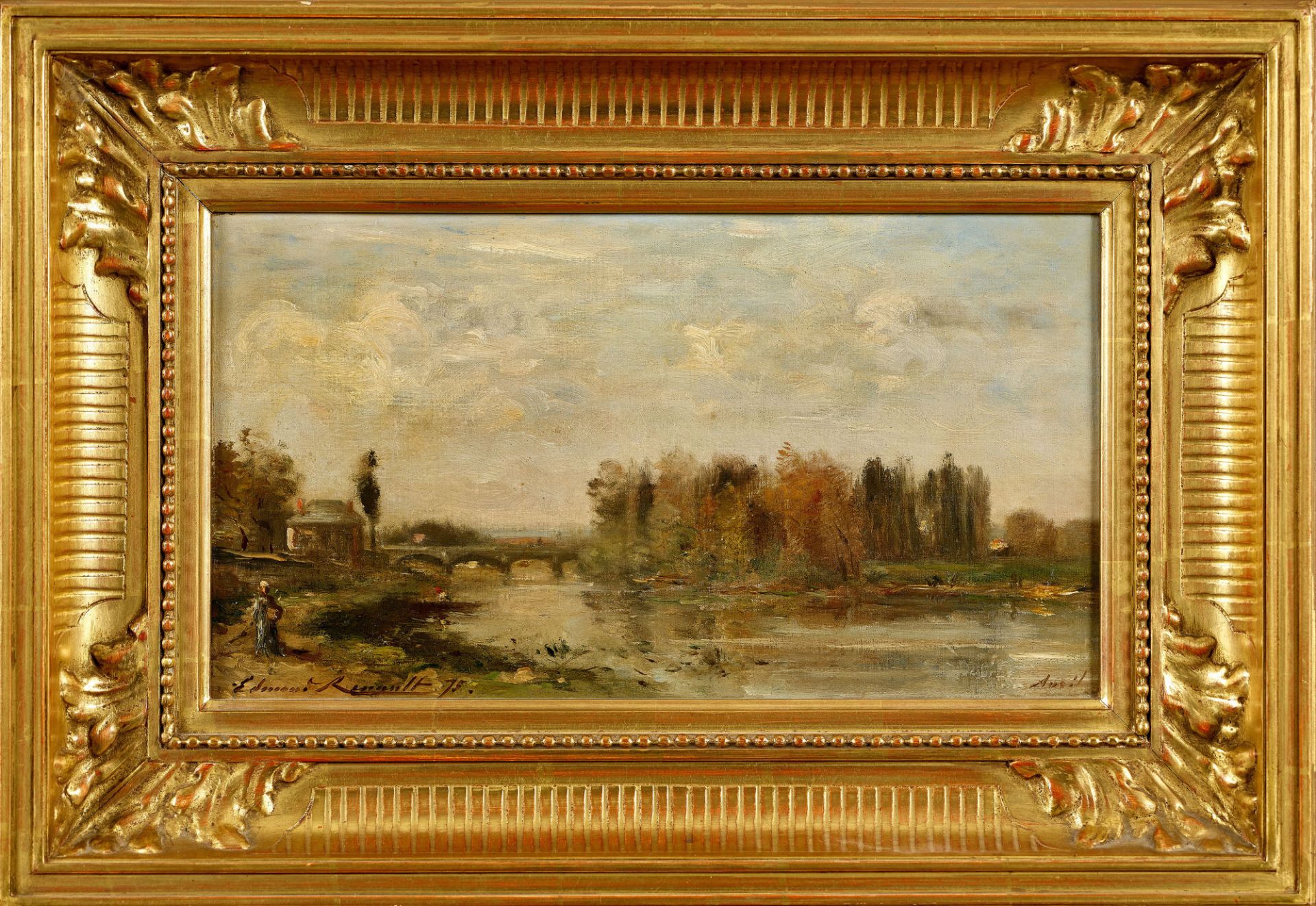 RENAULT, EDMOND CHARLES: Au bord de la rivière. - Bild 2 aus 2