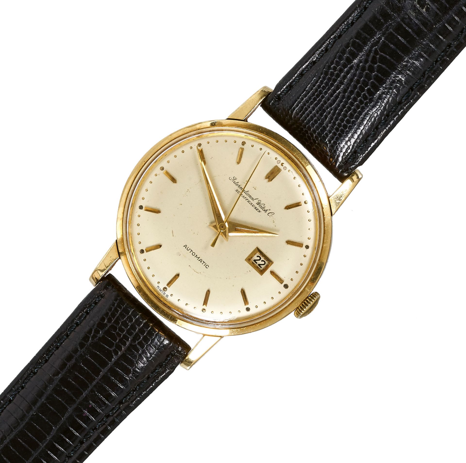 IWC: Vintage-Herrenarmbanduhr. / IWC, Vintage-gentleman's wristwatch.