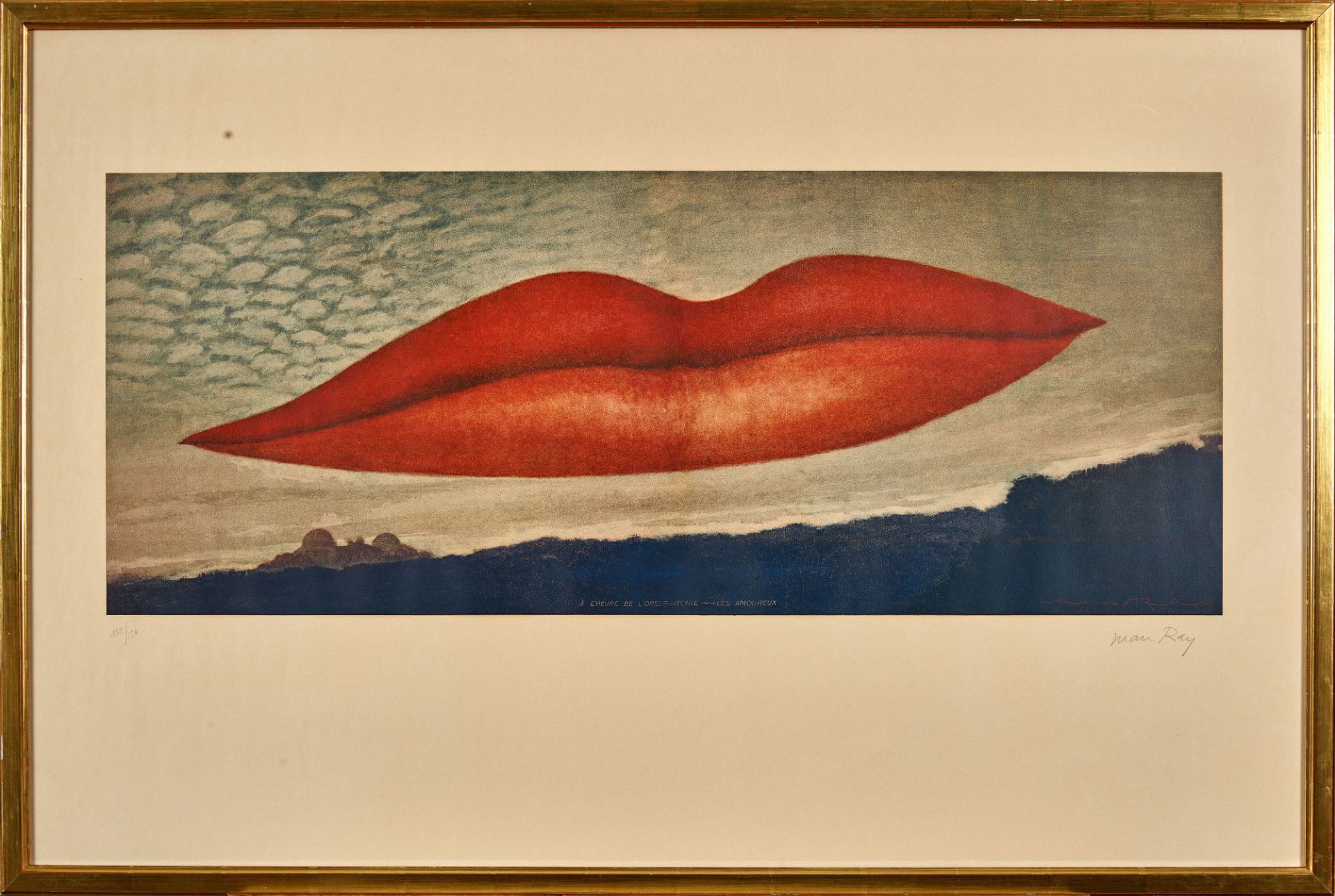 MAN RAY (EIGTL. RADNITZKY, EMMANUEL): "A l'heure de l'observatoire - les amoureux". - Bild 2 aus 2