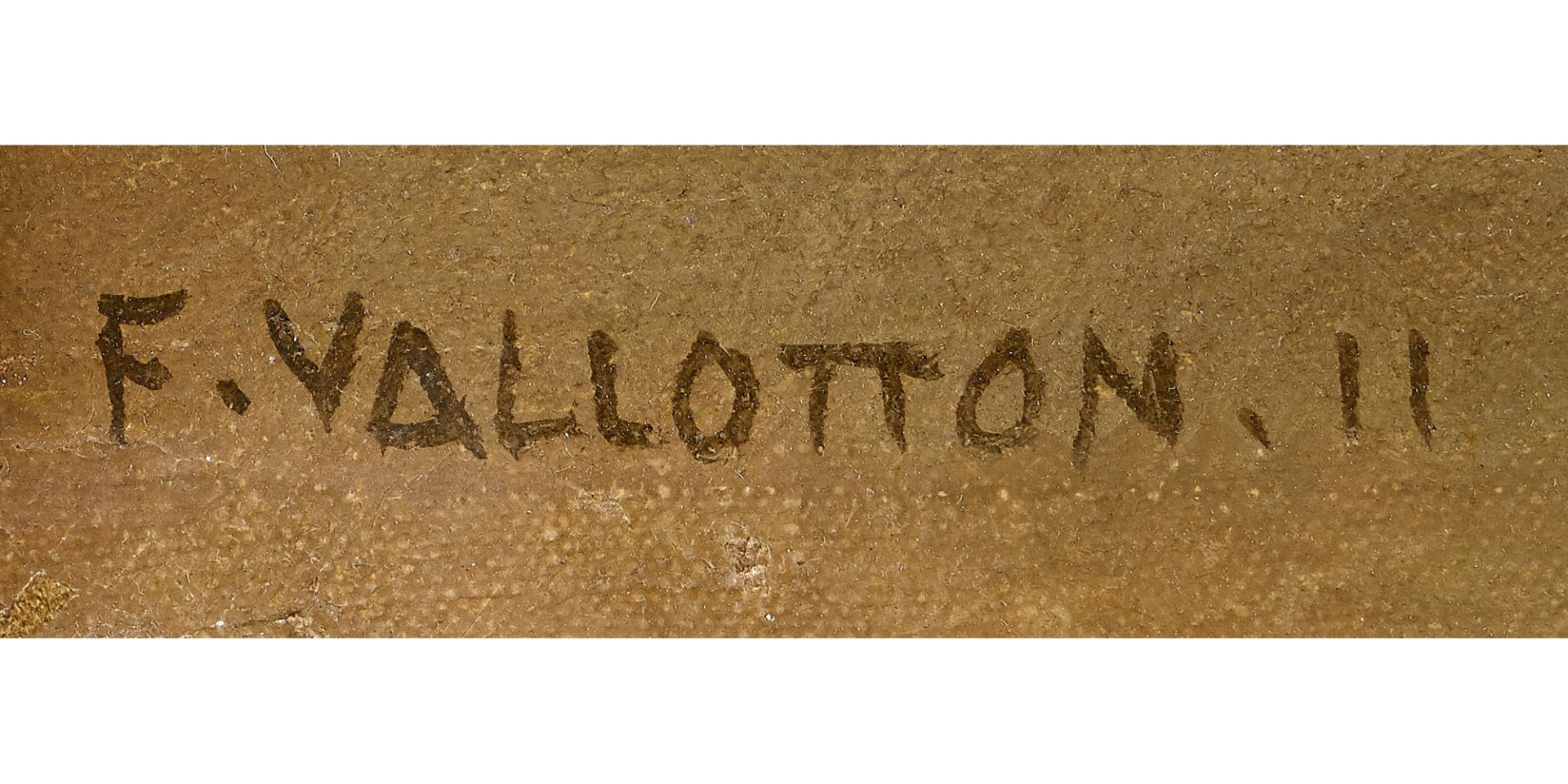 VALLOTTON, FÉLIX: "Petite baigneuse accroupie de profil sur le sable". - Image 4 of 4