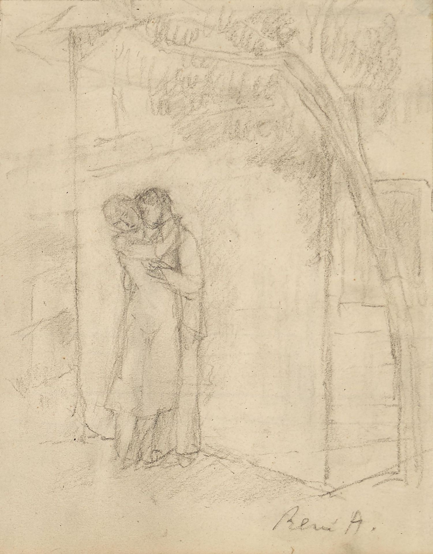 AUBERJONOIS, RENÉ: "Les amoureux".