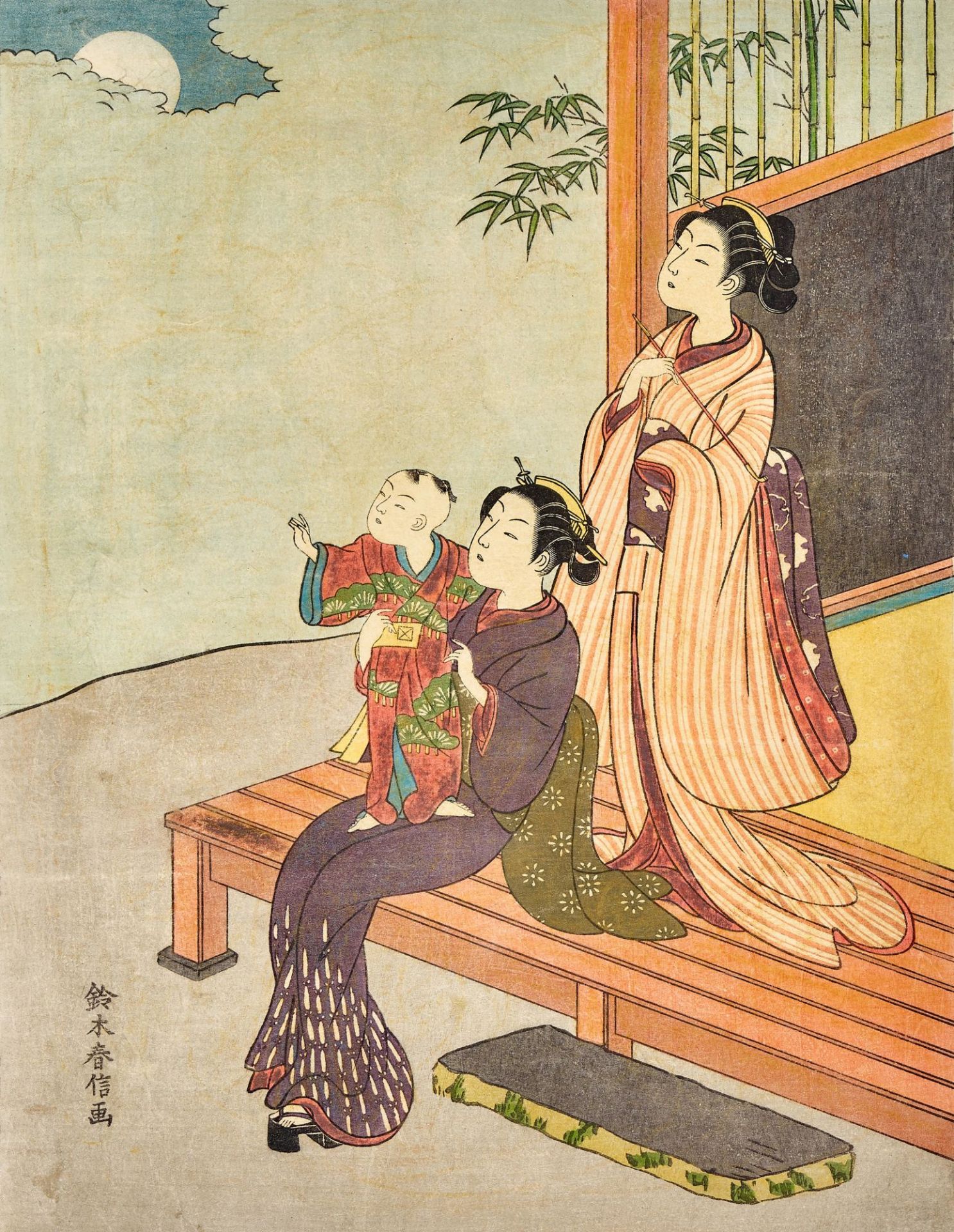 HARUNOBU, SUZUKI, SHUNCHO, KATSUKAWA: Konvolut.