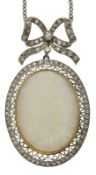 Opal-Diamant-Anhänger, Jugendstil um 1900