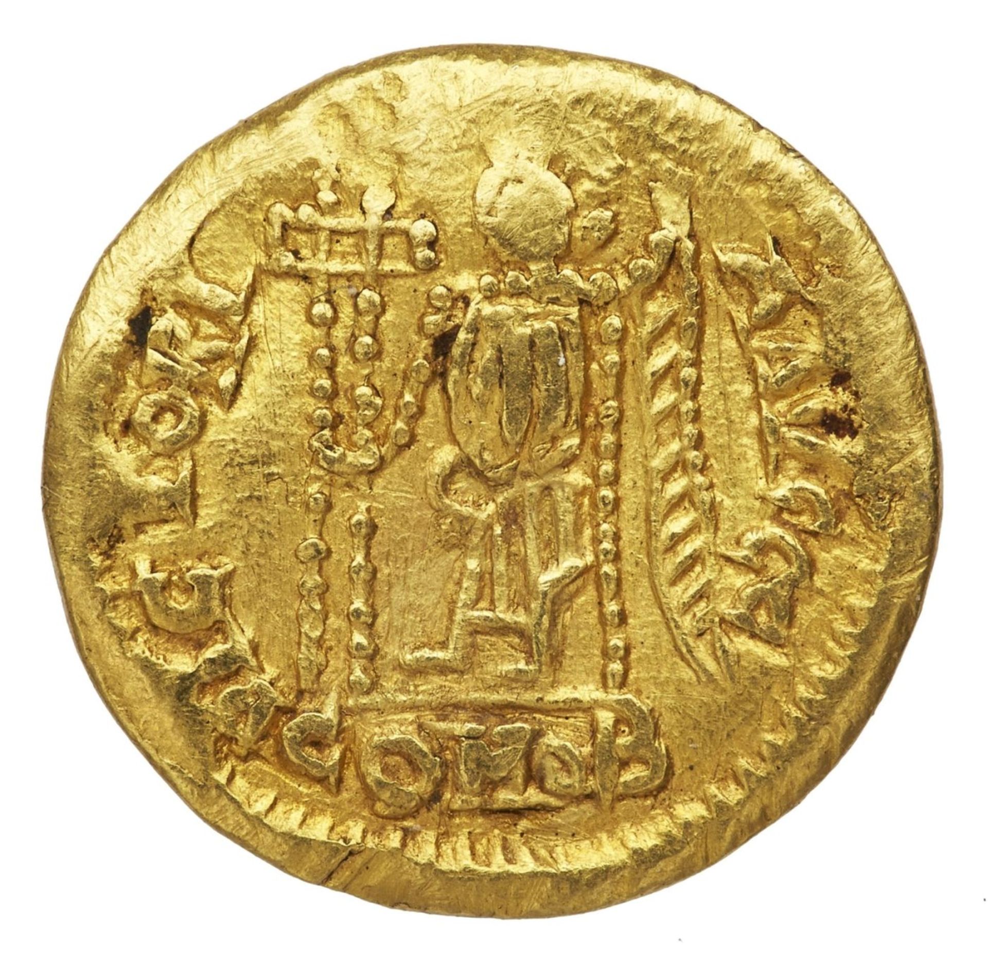 Antike Goldmünze, Tremissis, Kaiser Libius Severus, Weström. Reich 461 - 465 - Bild 2 aus 2