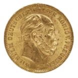 Goldmünze 20 Mark, Kaiser Wilhelm, Frankfurt 1873