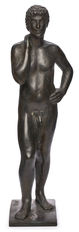 Bronze Willi Schmidt: Stehender Jüngling, 1988.