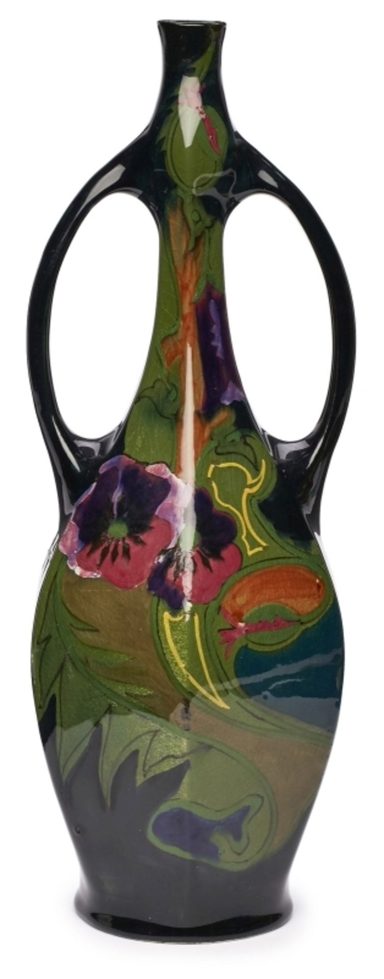 Solifleurvase, Jugendstil, Gouda/ Südholland um 1910.