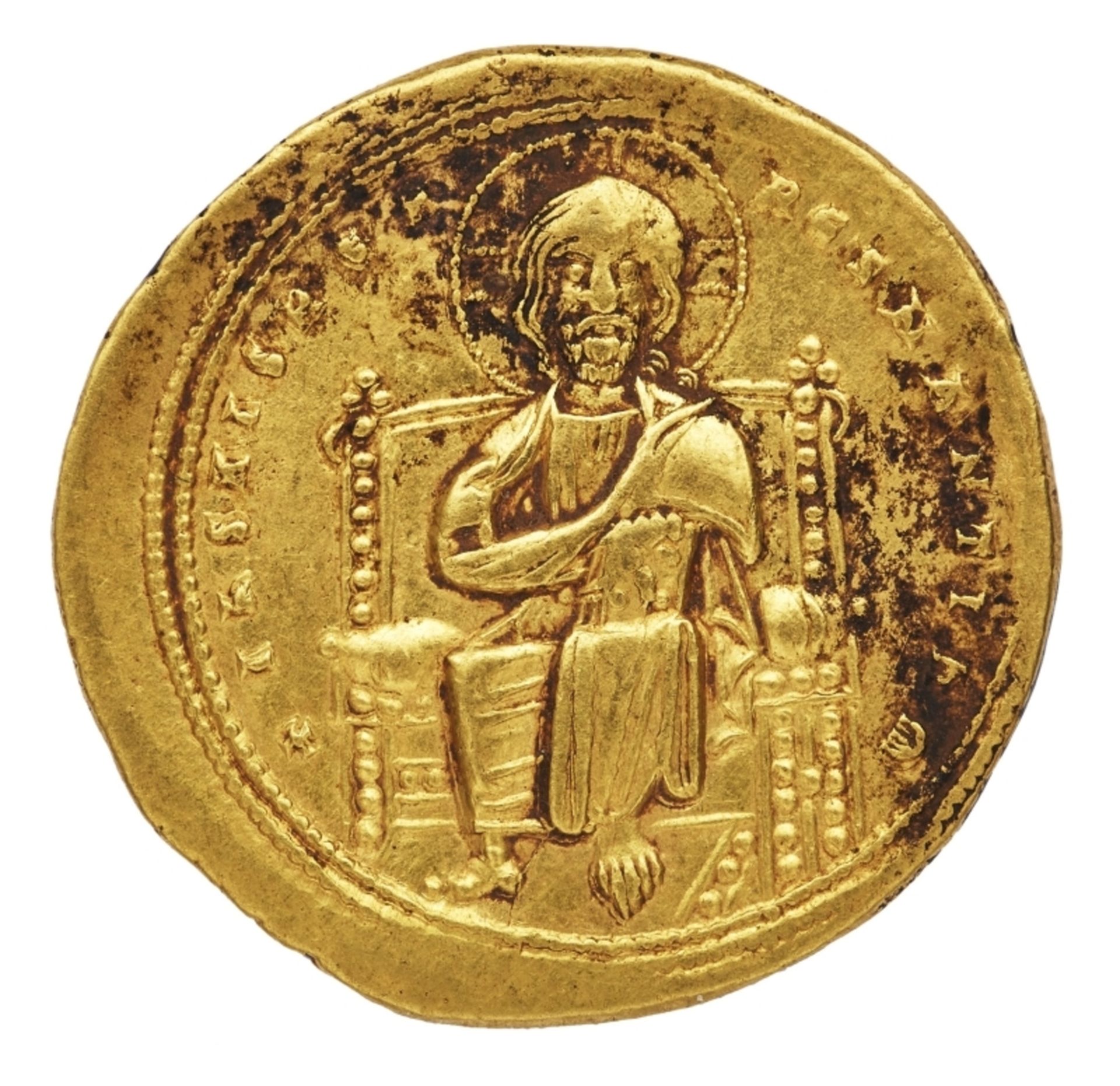 Antike Goldmünze, Histamenon, Kaiser Romanus III., Byzanz 1028-1034