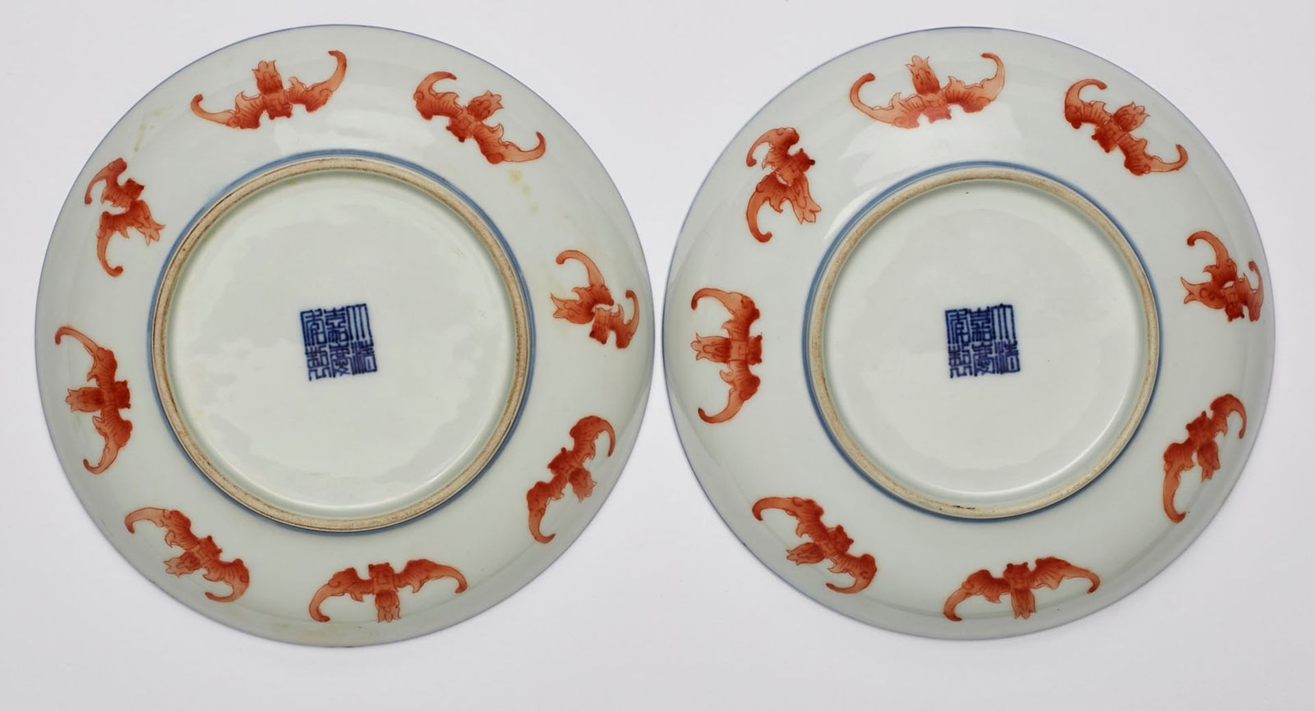 Paar runde Schälchen, wohl Jiaqing/ China um 1800. - Image 2 of 2