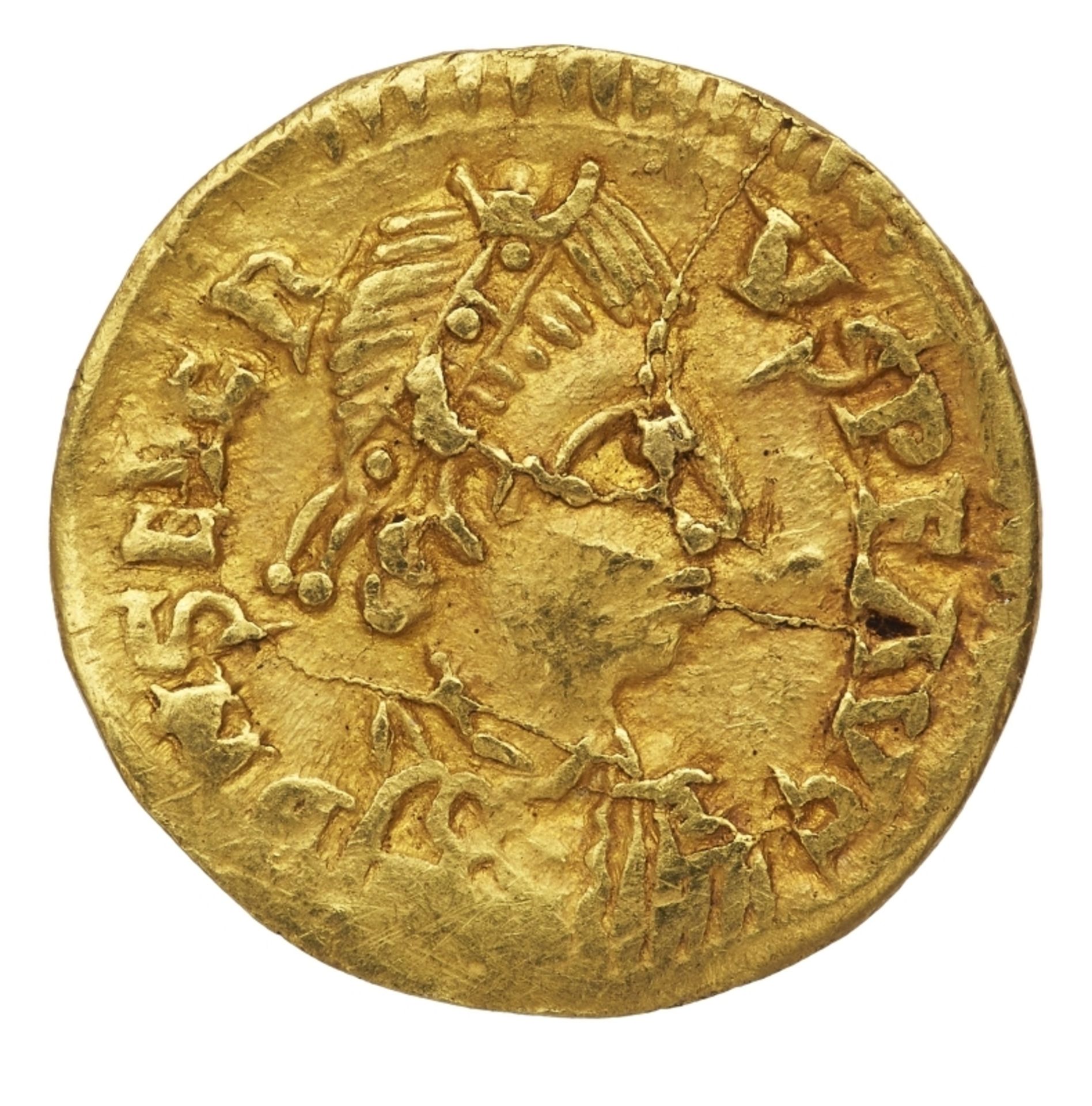 Antike Goldmünze, Tremissis, Kaiser Libius Severus, Weström. Reich 461 - 465