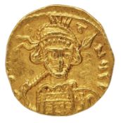 Antike Goldmünze, Solidus, Kaiser Konstantin IV., Byzanz 659-681