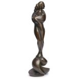 Bronze "Nach dem Bade", Art Deco, um 1920.