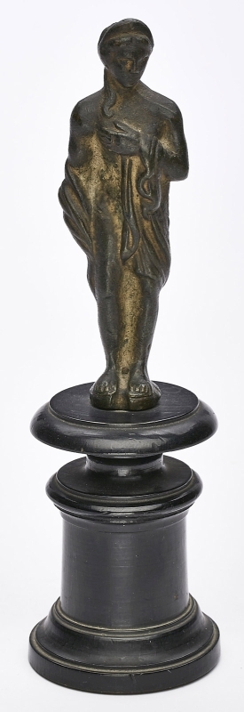 Kl. Bronze im antiken Stil "Nach dem Bade", wohl 19. Jh.
