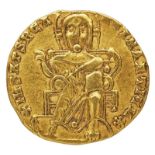 Antike Goldmünze, Solidus, Kaiser Romanos I. u. Christophoros, Byzanz 921 - 931