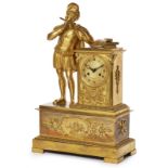 Große Figurenuhr Empire, Frankreich um 1810.