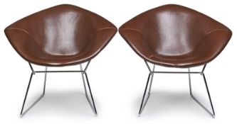 Paar Diamond Chairs Knoll International, Bertoia