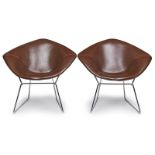 Paar Diamond Chairs Knoll International, Bertoia