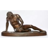 Gr. Bronze nach antikem Vorbild "Sterbender Gallier" um 1900
