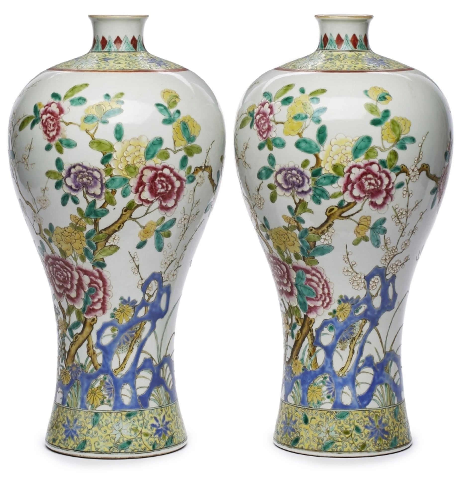 Paar gr. Vasen, China wohl 18. Jh.