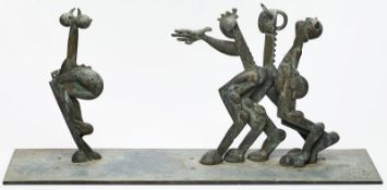 Gr. Bronze-Gruppe Wolfgang Knorr "Faunisches Spiel", 1995