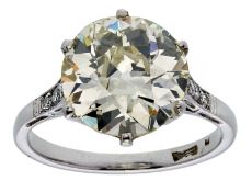 Diamant-Solitär-Ring, ca. 4 ct