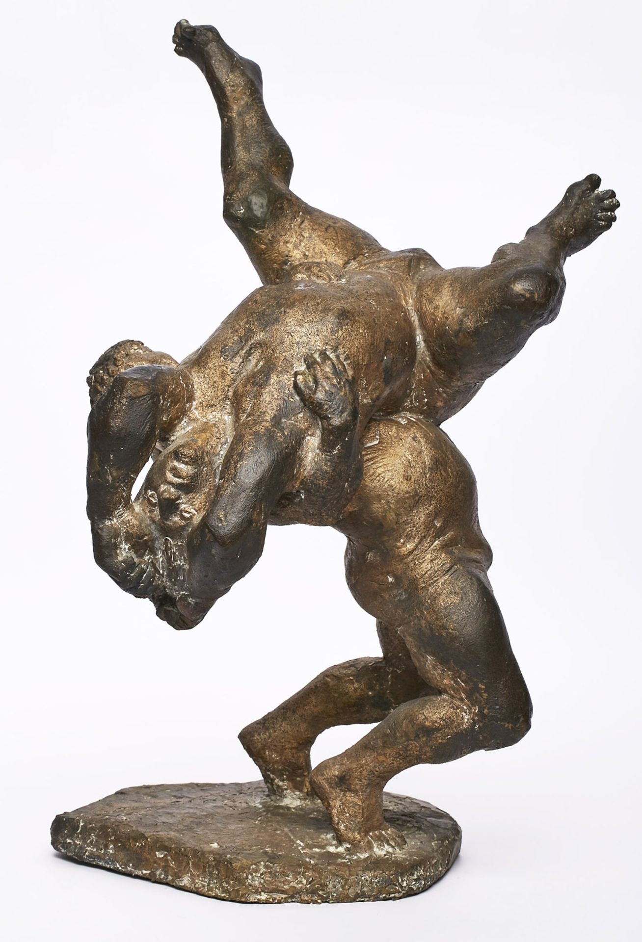 Bronze Jürgen Weber: "Herkules und Antäus II.", wohl Ende 20. Jh. - Image 2 of 4