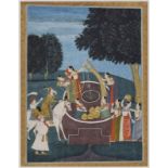 Indische Miniaturmalerei 19. Jh.
