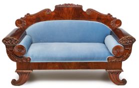 Spätbiedermeier 3-Sitzer Sofa, norddeutsch um 1835-40