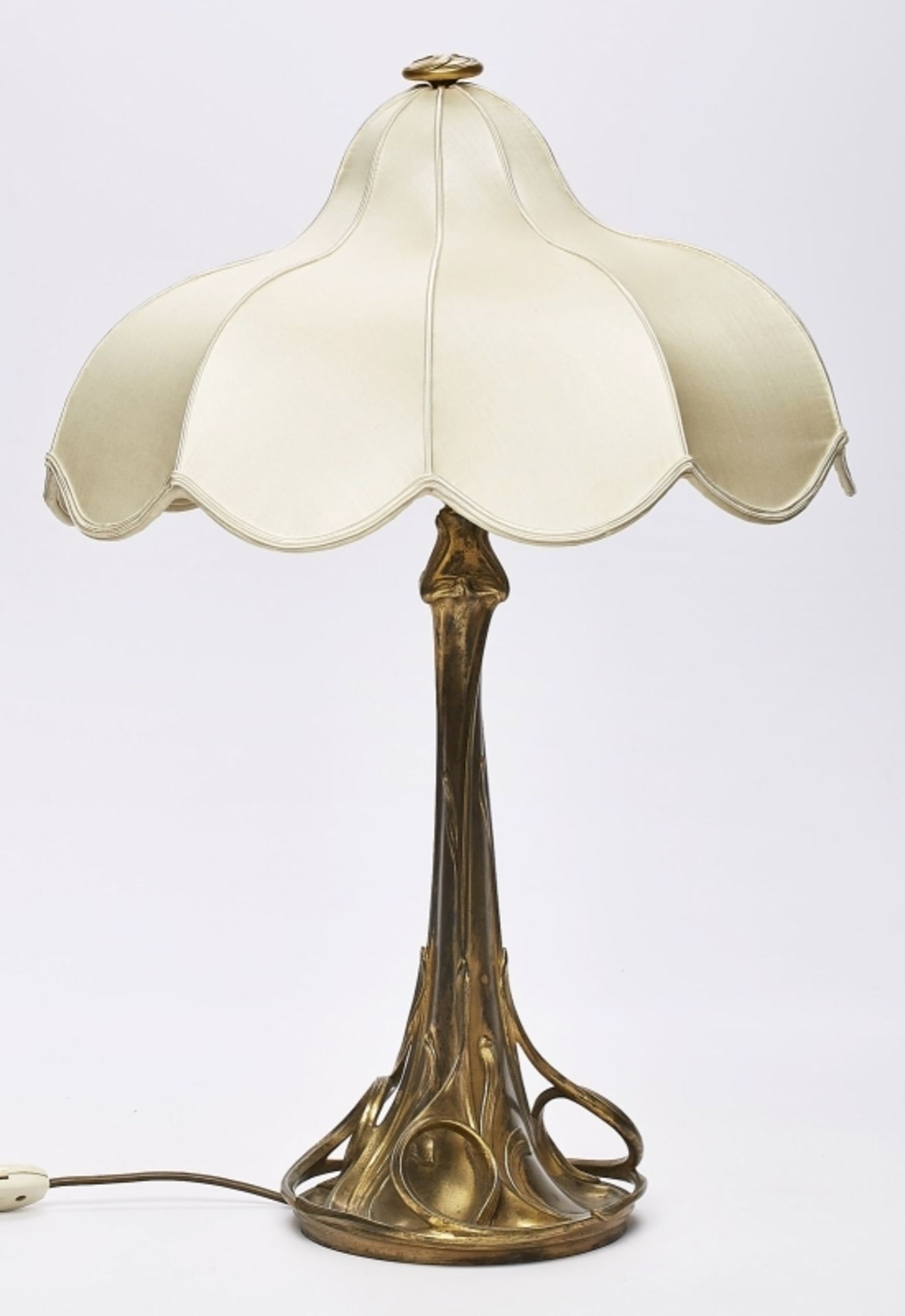 Jugendstil-Tischlampe um 1900