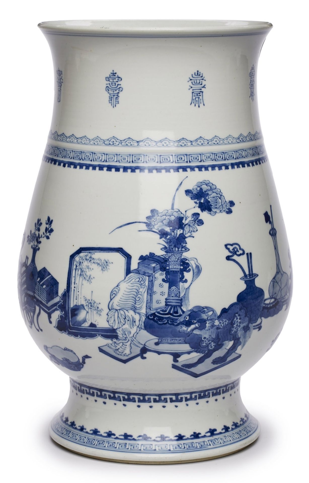 Gr. Vase, China wohl Kangxi/ 18. Jh. - Bild 2 aus 2