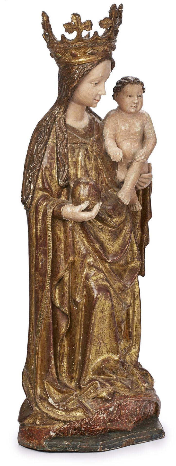Mondsichel-Madonna mit Kind, wohl Rheinland 15. Jh. - Image 2 of 3