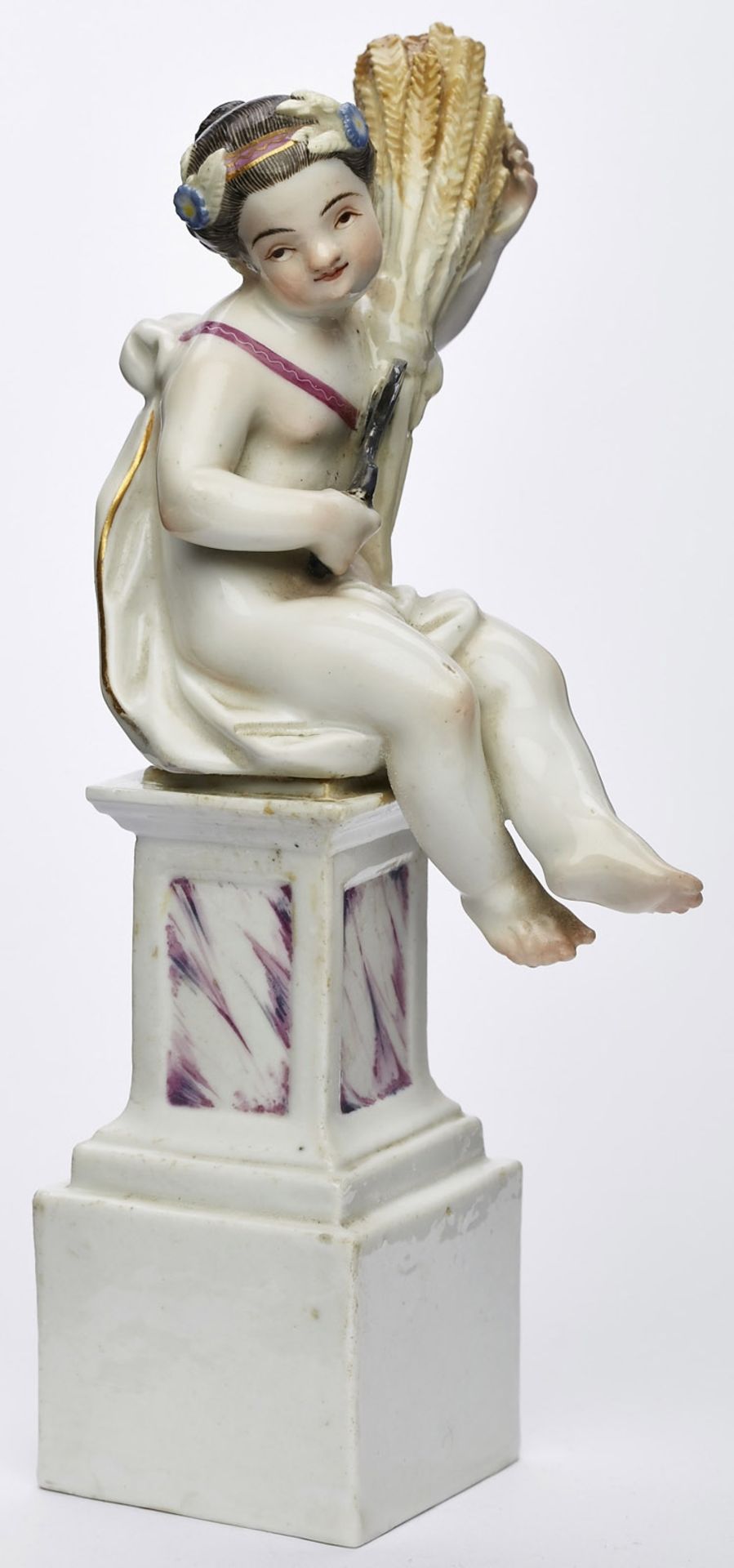 "Sommer"/ Putto mit Ähren, Meissen Marcolini (1763-´80). - Bild 2 aus 3