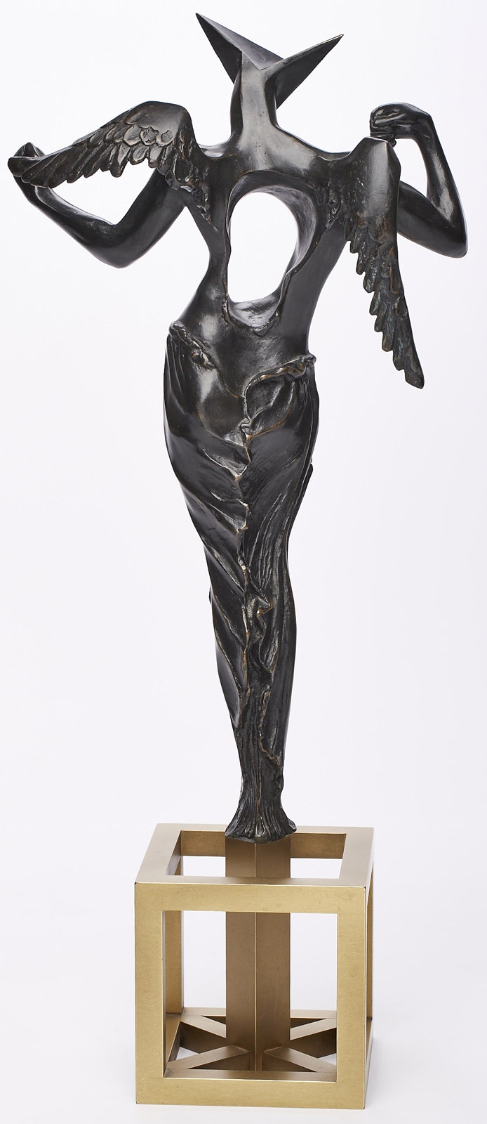 Bronze Salvador Dali: "Surrealistischer Engel", 1984. - Image 3 of 3