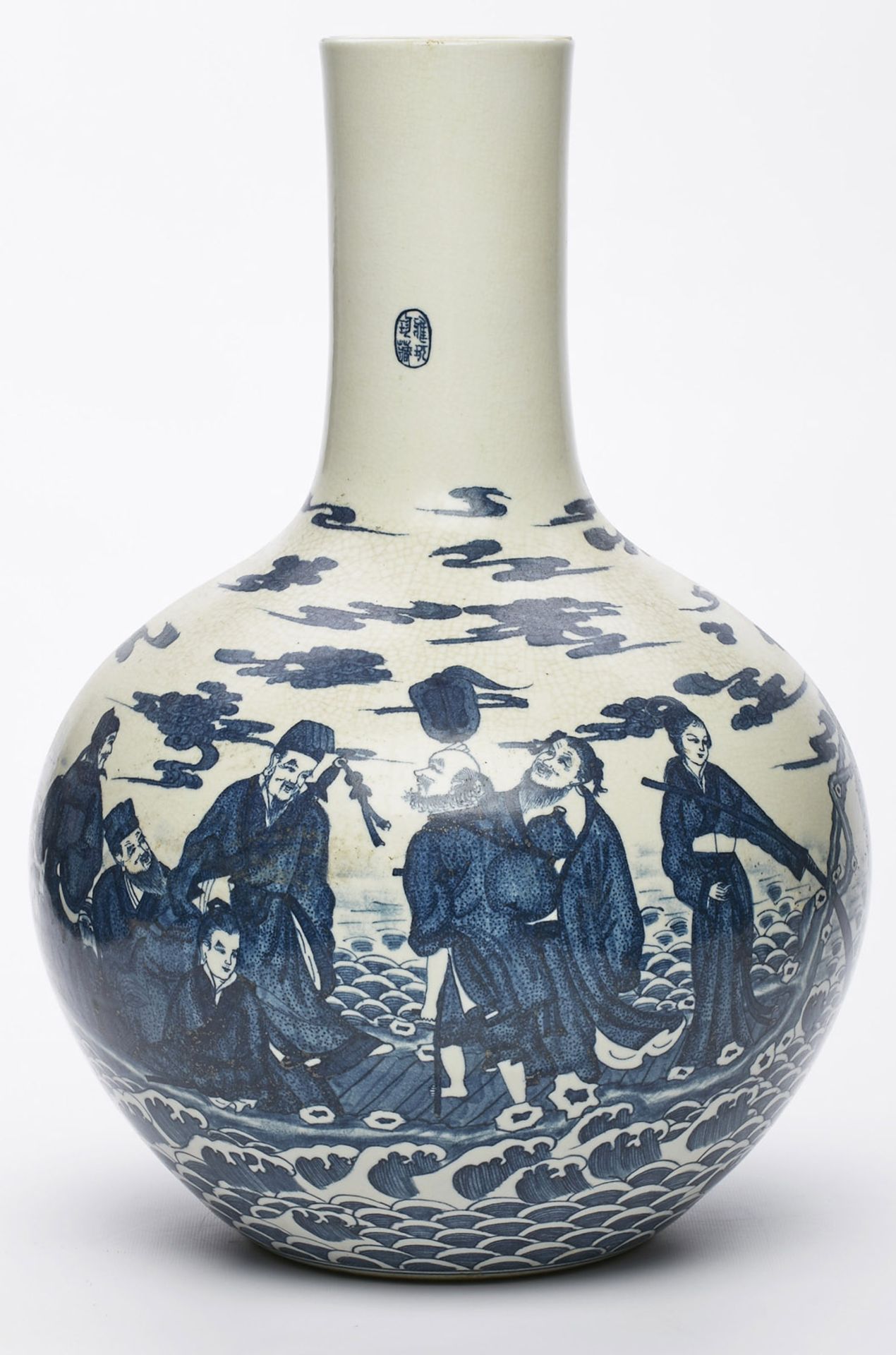 gr. bauchige Vase China wohl um 1850,