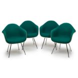 Satz v. 4 Shell-Armchairs, Entw. Herman Miller