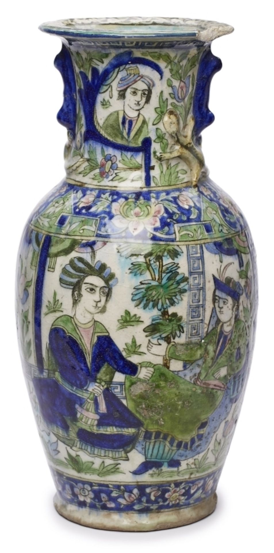 Vase wohl 18. Jh. Orient, Rand