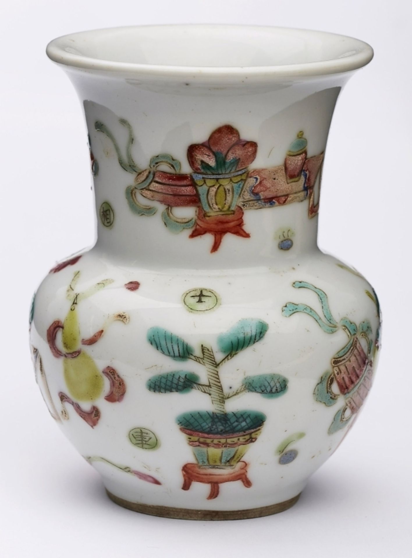 Kl. Vase, China wohl um 1900.