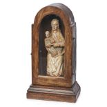 Kl. Madonna m. Kind im Schrein, 19. Jh.